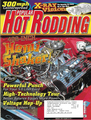POPULAR HOT RODDING 1999 FEB - HEMI CHALLENGER, TOM WEST